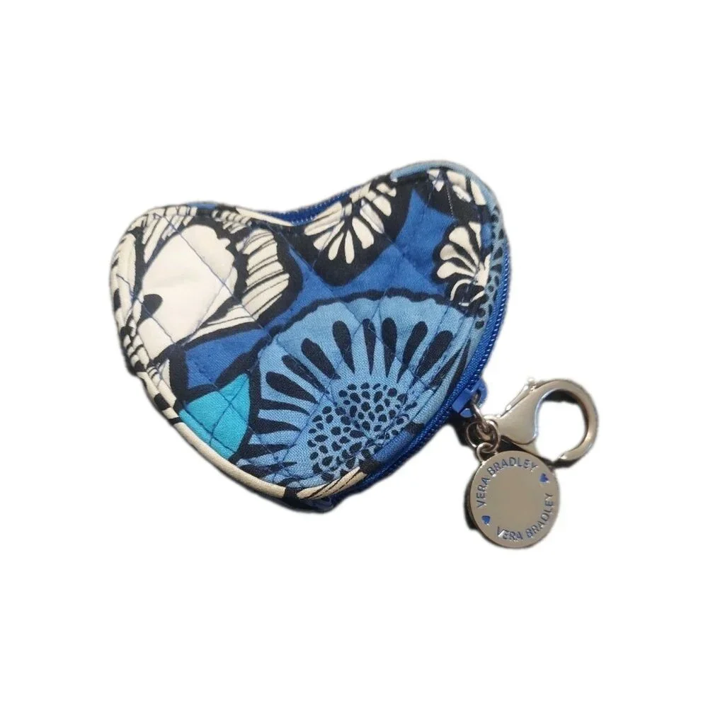 Vera Bradley Sweetheart Coin Purse Blue Whale Discontinued Rare‎